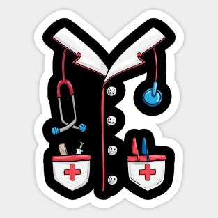 doctor nurse costume carnival gift Sticker